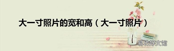 大一寸照片 大一寸照片的宽和高