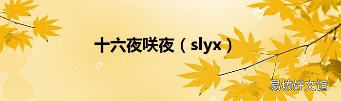 slyx 十六夜咲夜