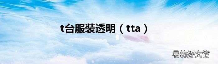 tta t台服装透明