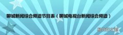 聊城电视台新闻综合频道 聊城新闻综合频道节目表