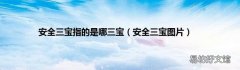安全三宝图片 安全三宝指的是哪三宝