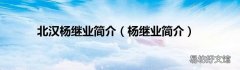 杨继业简介 北汉杨继业简介