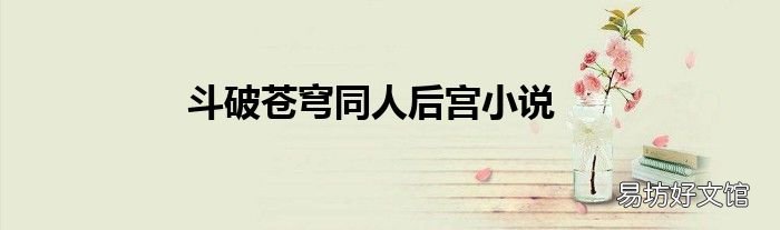 斗破苍穹同人后宫小说