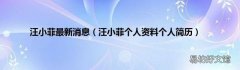 汪小菲个人资料个人简历 汪小菲最新消息