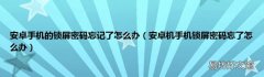 安卓机手机锁屏密码忘了怎么办 安卓手机的锁屏密码忘记了怎么办