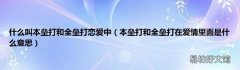 本垒打和全垒打在爱情里面是什么意思 什么叫本垒打和全垒打恋爱中