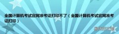 全国计算机考试官网准考证打印 全国计算机考试官网准考证打印不了