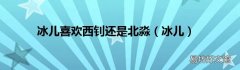 冰儿 冰儿喜欢西钊还是北淼