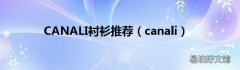 canali CANALI衬衫推荐