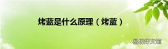 烤蓝 烤蓝是什么原理