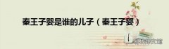 秦王子婴 秦王子婴是谁的儿子