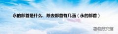 永的部首 永的部首是什么、除去部首有几画