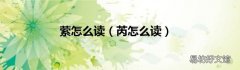 芮怎么读 萦怎么读