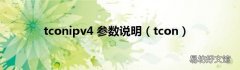 tcon tconipv4 参数说明