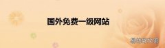 国外免费一级网站