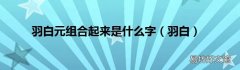 羽白 羽白元组合起来是什么字