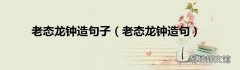 老态龙钟造句 老态龙钟造句子
