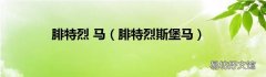 腓特烈斯堡马 腓特烈 马