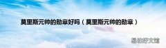 莫里斯元帅的勋章 莫里斯元帅的勋章好吗