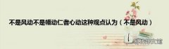 不是风动 不是风动不是幡动仁者心动这种观点认为