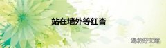 站在墙外等红杏