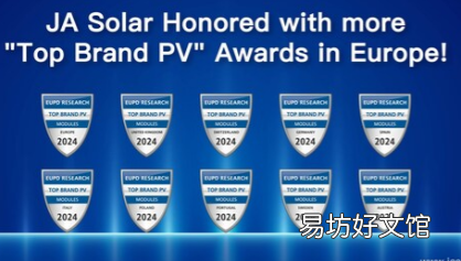 晶澳太阳能荣获欧洲十项2024年度顶级光伏品牌殊荣