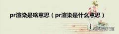 pr渲染是什么意思 pr渲染是啥意思
