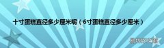 6寸蛋糕直径多少厘米 十寸蛋糕直径多少厘米呢