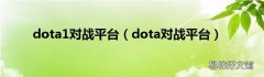 dota对战平台 dota1对战平台