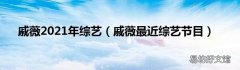 戚薇最近综艺节目 戚薇2021年综艺