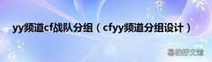 cfyy频道分组设计 yy频道cf战队分组