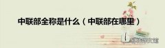 中联部在哪里 中联部全称是什么