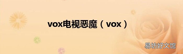 vox vox電視惡魔