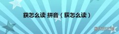 荻怎么读 获怎么读 拼音