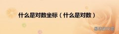 什么是对数 什么是对数坐标