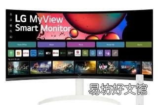 LG 100Hz显示器34SR60QC—曲面智能适合工作和娱乐