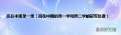 赢在中国的第一季和第二季的冠军是谁 赢在中国第一集