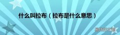 拉布是什么意思 什么叫拉布