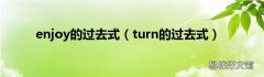 turn的过去式 enjoy的过去式