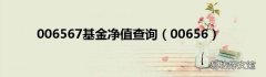 00656 006567基金净值查询