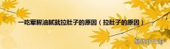 拉肚子的原因 一吃荤腥油腻就拉肚子的原因