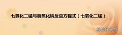七氧化二锰 七氧化二锰与氢氧化钠反应方程式