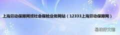 12333上海劳动保障网 上海劳动保障网或社会保险业务网站