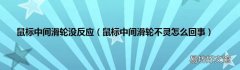 鼠标中间滑轮不灵怎么回事 鼠标中间滑轮没反应