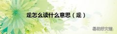 辵 辵怎么读什么意思