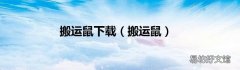 搬运鼠 搬运鼠下载