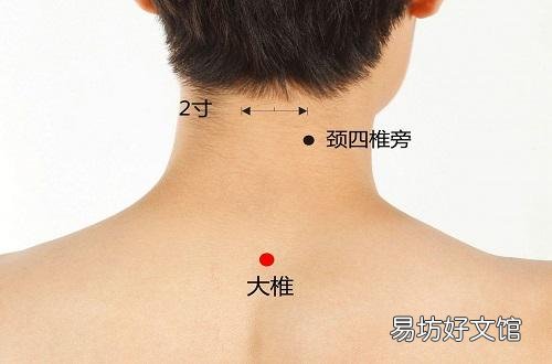 艾灸大椎的好处与功效 艾灸大椎的准确位置图