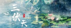 三伏天各为多少天 三伏天初伏热还是中伏热