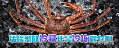 活螃蟹放冷藏還是冷凍保存啊 螃蟹不洗直接蒸可以么