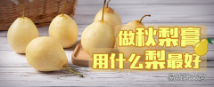 做秋梨膏用什么梨最好 做秋梨膏10斤梨放多少川貝